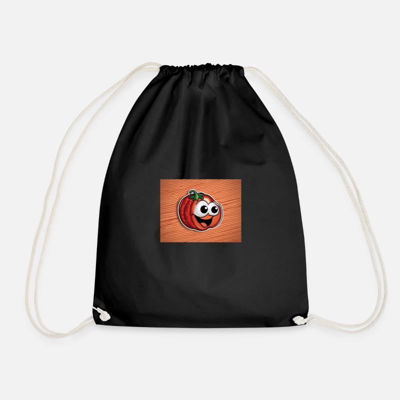 Pepperoni - Drawstring Bag - black