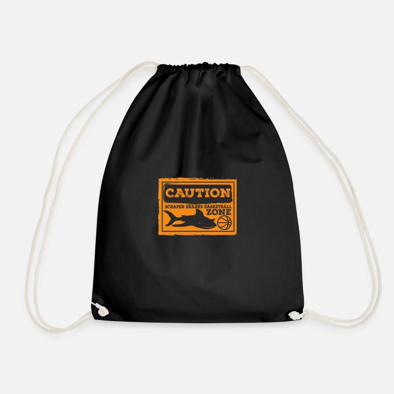 CAUTION SHARKS - Turnbeutel - Schwarz