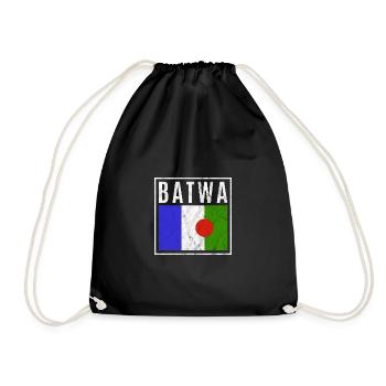 Batwa - Drawstring Bag - black - Front