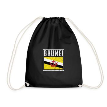 Brunei - Turnbeutel - Schwarz - Vorne