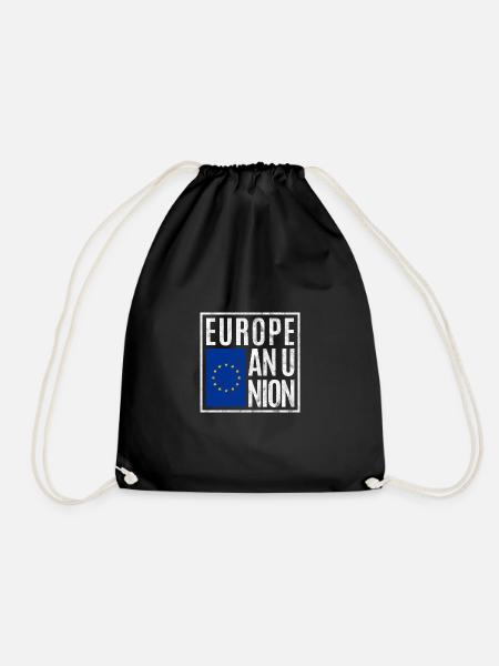 Europäische Union - Turnbeutel - Schwarz