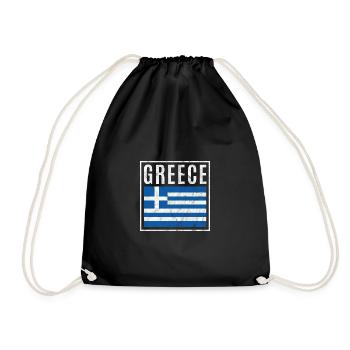 Greece - Drawstring Bag - black - Front