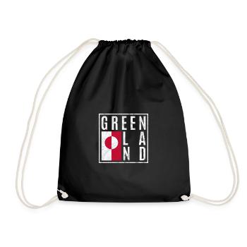 Greenland - Drawstring Bag - black - Front