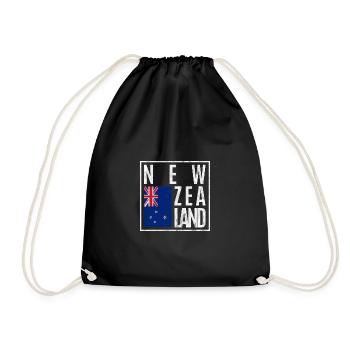 Nouvelle-Zélande - Sac de sport léger - noir - Devant