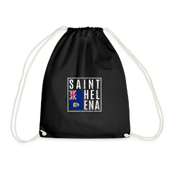 Saint Helena - Drawstring Bag - black - Front