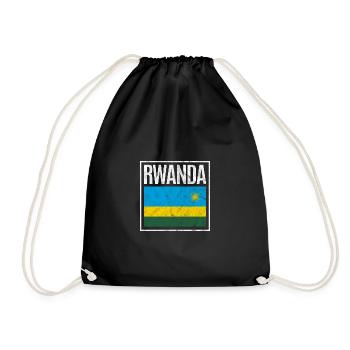 Ruanda - Turnbeutel - Schwarz - Vorne