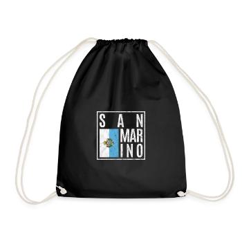 San Marino - Turnbeutel - Schwarz - Vorne
