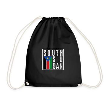 South Sudan - Drawstring Bag - black - Front