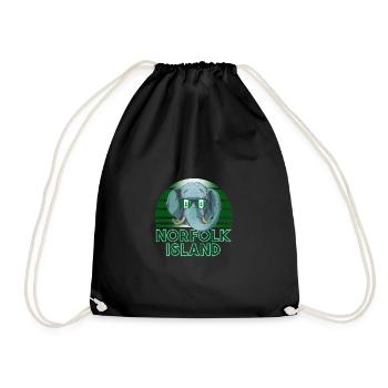 Norfolk Island - Drawstring Bag - black - Front
