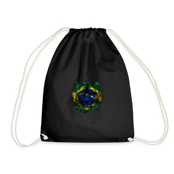 Brazil - Drawstring Bag - black - Front