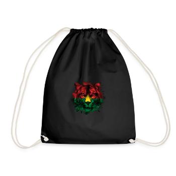 Burkina Faso - Drawstring Bag - black - Front