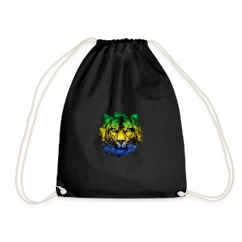 Gabon - Drawstring Bag - black - Front