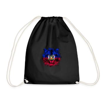 Haiti - Drawstring Bag - black - Front