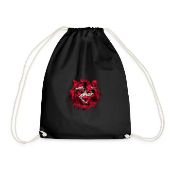 Isle Of Man - Drawstring Bag - black - Front