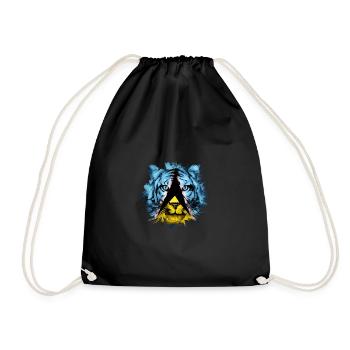 Saint Lucia - Drawstring Bag - black - Front