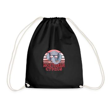 Northern cyprus - Drawstring Bag - black - Front