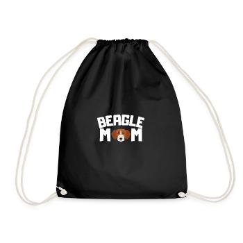 Beagle Mama Dogs Mother's Day Gift Beagle - Drawstring Bag - black - Front