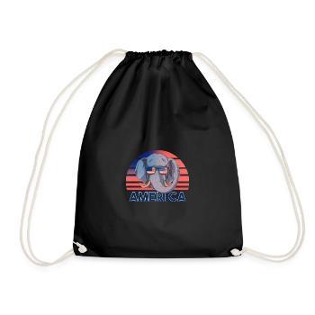 États-Unis - Sac de sport léger - noir - Devant