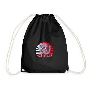 Bahrain - Drawstring Bag - black - Front