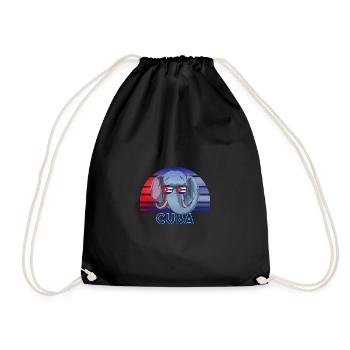 Cuba - Drawstring Bag - black - Front
