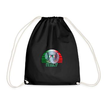 Italie - Sac de sport léger - noir - Devant