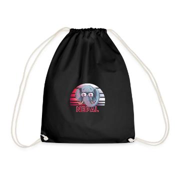 Népal - Sac de sport léger - noir - Devant