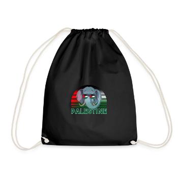 Palestine - Drawstring Bag - black - Front
