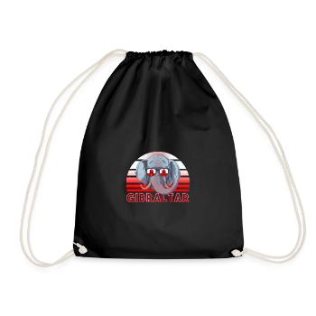 Gibraltar - Drawstring Bag - black - Front