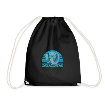 Kazakhstan - Sac de sport léger - noir - Devant