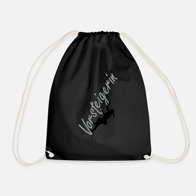 Vorsteigerin - Drawstring Bag - black