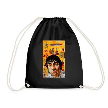 Light Blue Touchpaper - Drawstring Bag - black - Front