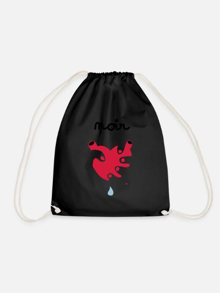 NoirDesir - Drawstring Bag - black
