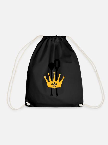 Couronne de la cuillère de bois - Sac de sport léger - noir