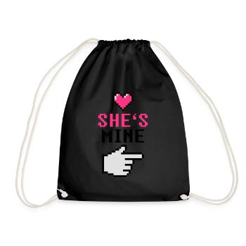 She's Mine 8-Bit - Sac de sport léger - noir - Devant