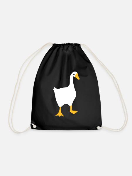 Sehr böse weiße Gans - Turnbeutel - Schwarz