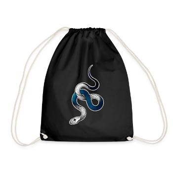 Cosmos Snake - Drawstring Bag - black - Front