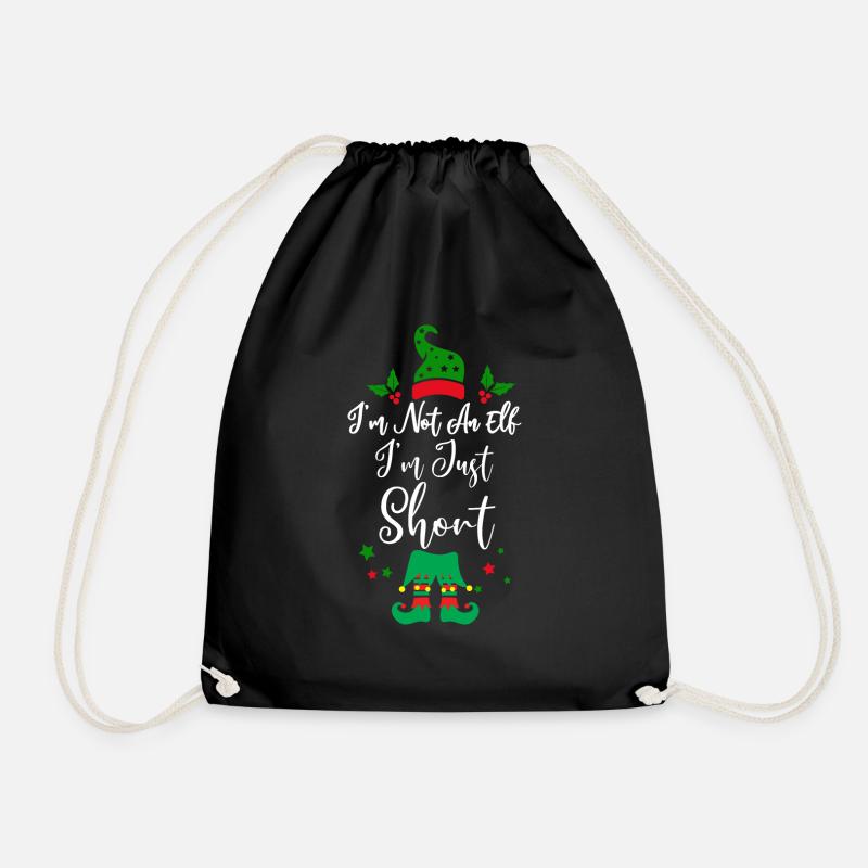 i'm not an elf i'm just short - Turnbeutel - Schwarz