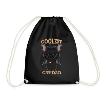 Coolest Cat Dad I Bombay Cat Dad I Bombay Cat - Turnbeutel - Schwarz - Vorne