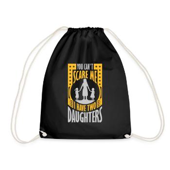 J’ai deux filles - Sac de sport léger - noir - Devant