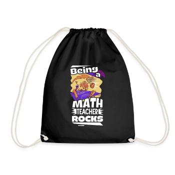 Mathematics - Drawstring Bag - black - Front