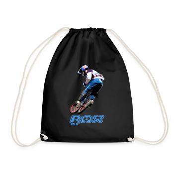 BMX Race Racing Mountainbike Motocross - Turnbeutel - Schwarz - Vorne