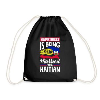 Haïti Haïti Drapeau Haïti Citation drôle - Sac de sport léger - noir - Devant