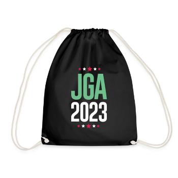 Jga 2023 Junggesellenabschied - Turnbeutel - Schwarz - Vorne