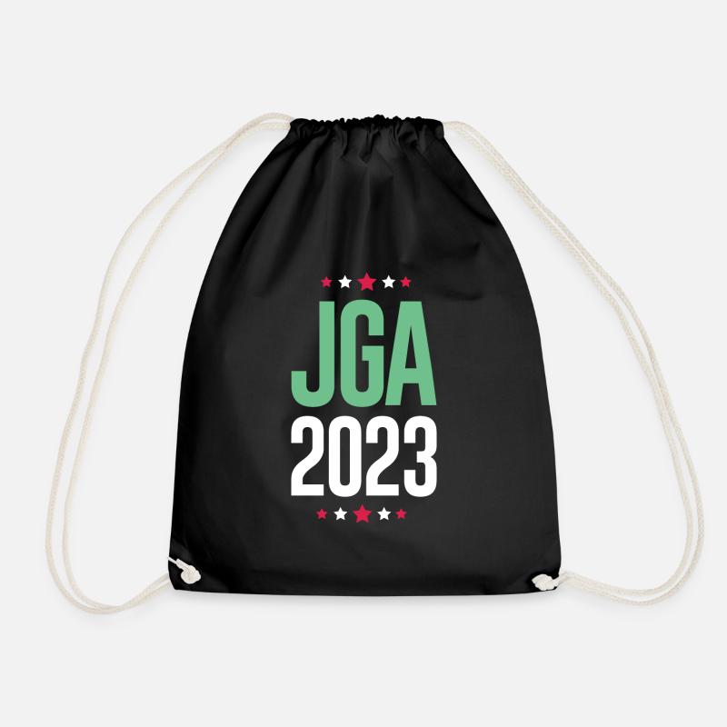 Jga 2023 Bachelor Party - Drawstring Bag - black