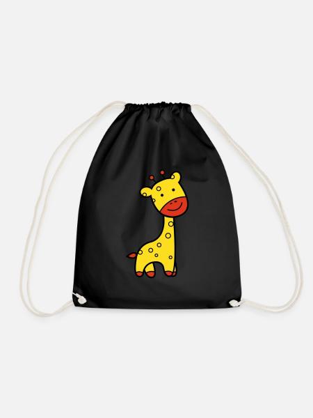 giraffe - Turnbeutel - Schwarz