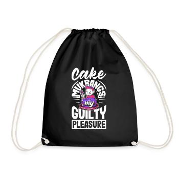 Mukbang and Cake - Drawstring Bag - black - Front
