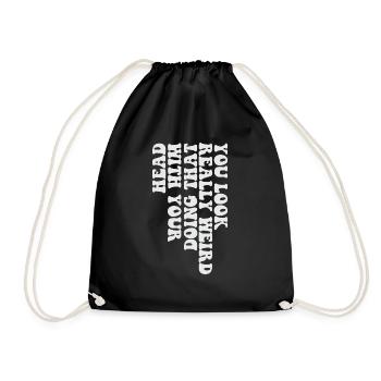 Tu as l’air vraiment bizarre de faire ça avec ta tête - Sac de sport léger - noir - Devant