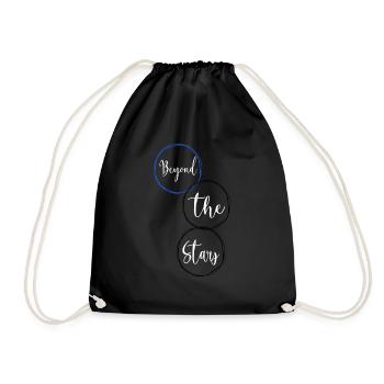 discovering tastes gift happy statement cool - Drawstring Bag - black - Front
