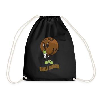 Coconut Lover Juice Beach Tropical Summer - Drawstring Bag - black - Front