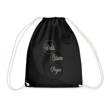 present idea literary genres virtual escape - Drawstring Bag - black - Front